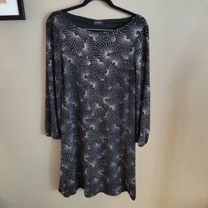 Nicole Miller Sparkly Black Dress, M
